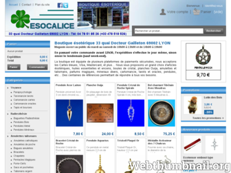 esocalice.fr website preview