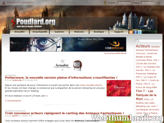 poudlard.org website preview