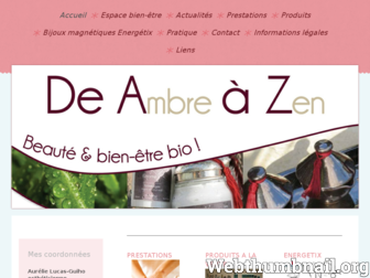 de-ambre-a-zen.fr website preview