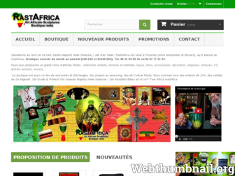 rastafrica.fr website preview