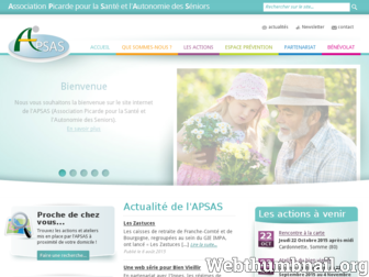 apsas-picardie.fr website preview
