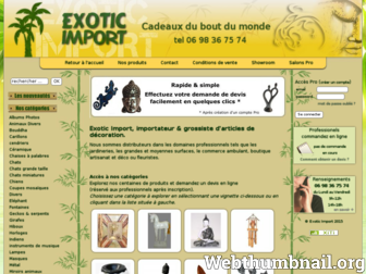 exotic-import.com website preview