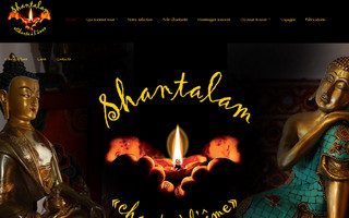 shantalam.com website preview