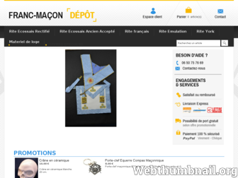 franc-macon-depot.com website preview