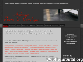 ambiancepierrecarrelage.com website preview