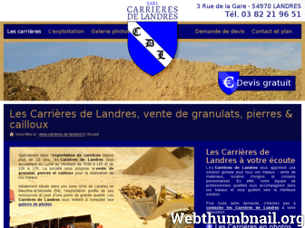 carrieres-de-landres.fr website preview