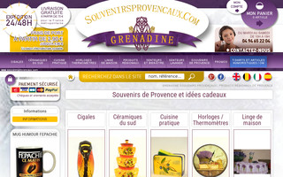 souvenirsprovencaux.com website preview