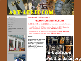 art-afric.com website preview
