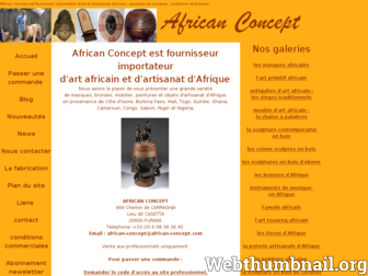 african-concept.com website preview