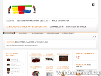 afriqueartdecoration.com website preview