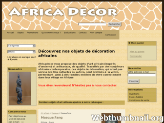 africadecor.fr website preview