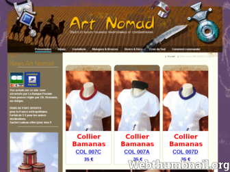 art-nomad.com website preview
