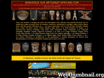 artisanat-africain.com website preview