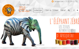 elephant-zebre.com website preview