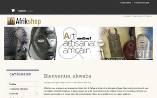 afrikshop.fr website preview