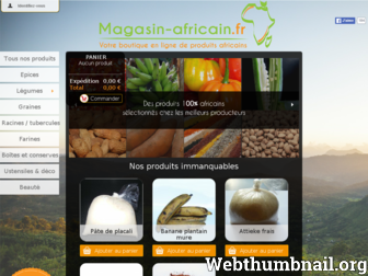 magasin-africain.fr website preview