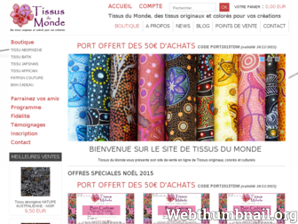tissus-du-monde.fr website preview