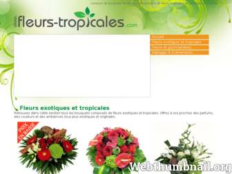 fleurs-tropicales.com website preview