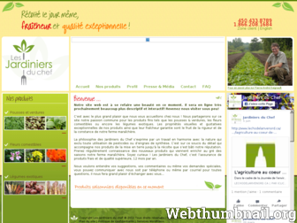 jardiniersduchef.com website preview