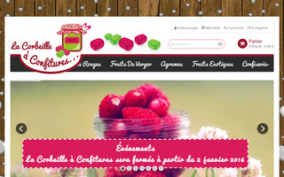 lacorbeilleaconfitures.fr website preview