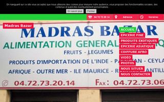 madras-bazar.com website preview