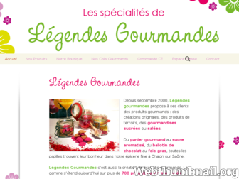legendes-gourmandes.com website preview