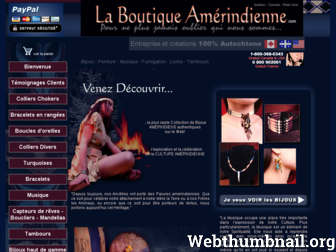laboutiqueamerindienne.com website preview