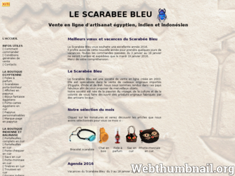 scarabee-bleu.com website preview
