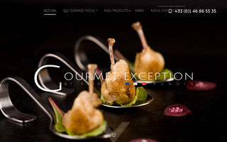 gourmetexception.fr website preview