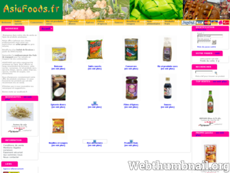 asiafoods.fr website preview