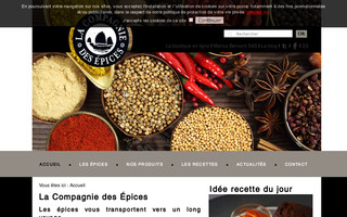 lacompagniedesepices.fr website preview