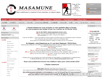 masamune-store.com website preview