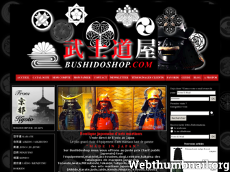 bushidoshop.com website preview