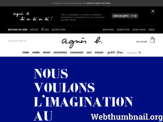 agnesb.fr website preview