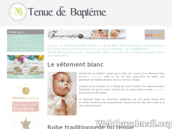 tenue-de-bapteme.com website preview