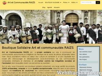 artetcommunautes-raizs.com website preview