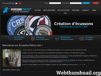 ecussons-police.com website preview