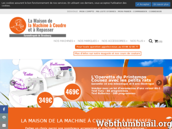 machine-a-coudre.fr website preview