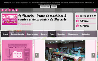 le-tisserin-couture-saintes.fr website preview