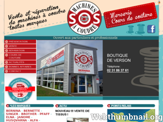 sosmachinesacoudre.fr website preview