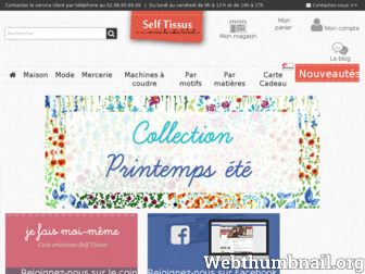 selftissus.fr website preview