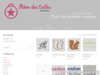 motifs-broderie-machine.fr website preview