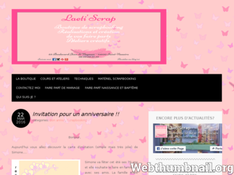 laetiscrap.fr website preview