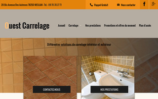 ouestcarrelage.fr website preview