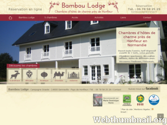 bambou-lodge-chambres-dhotes-honfleur.fr website preview