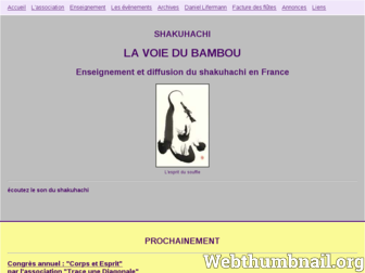 shakuhachi.fr website preview