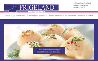 frigeland.fr website preview