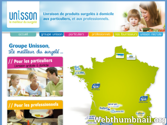 unisson-surgeles.fr website preview