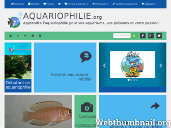 aquariophilie.org website preview