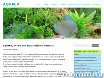 aqua69.fr website preview